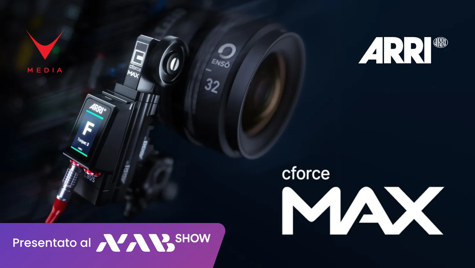 ARRI cforce MAX motore obiettivo brushless con touchscreen integrato su set cinematografico