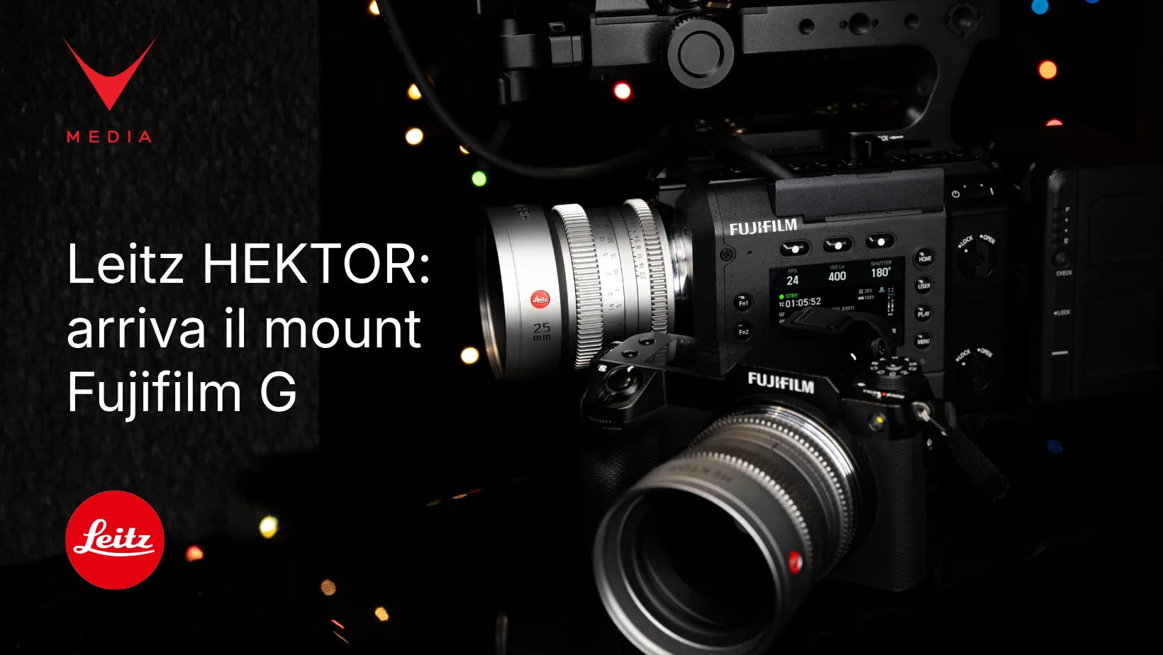 Leitz HEKTOR ottiche cine con Fujifilm G mount per camera GFX ETERNA 55