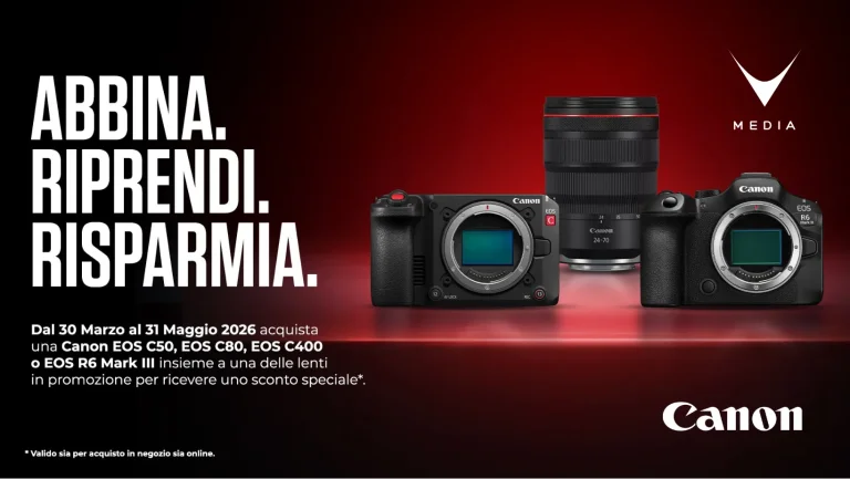 Canon Cinema EOS C400 con ottica RF L Series promo bundle risparmio