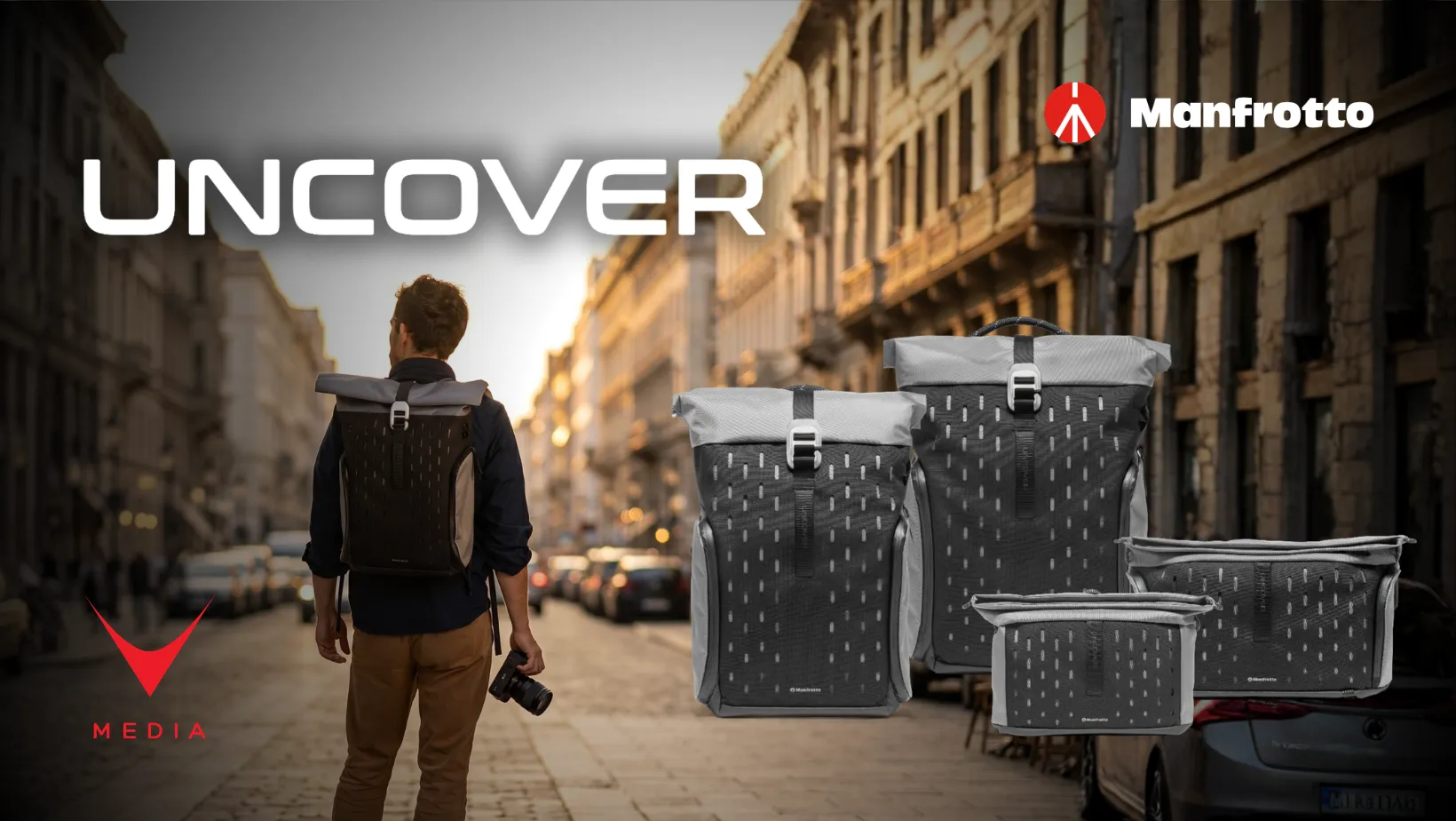 Zaini e borse per fotografi Manfrotto UNCOVER collezione completa backpack messenger