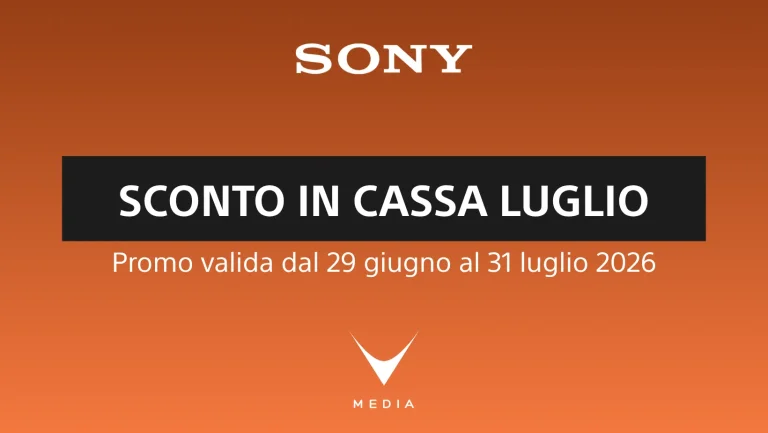 Scopri la promo Sony Sconto in Cassa: dal 29 giugno al 1° luglio sconti immediati su fotocamere e kit selezionati.
