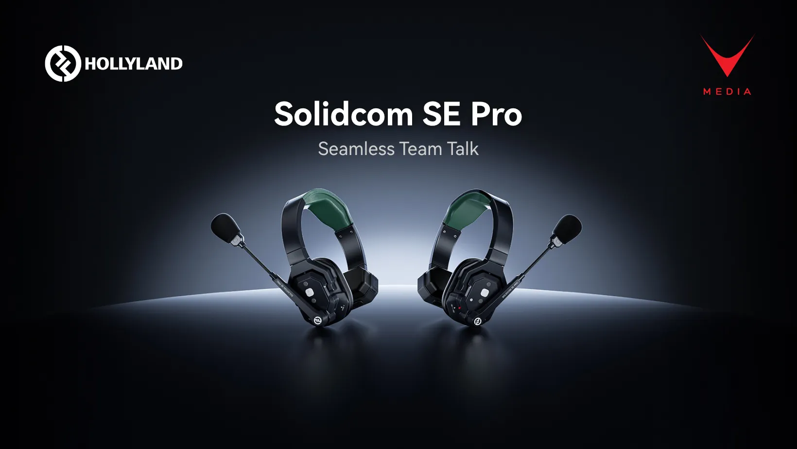 Intercom wireless Solidcom SE Pro con cuffie per comunicazione di produzione