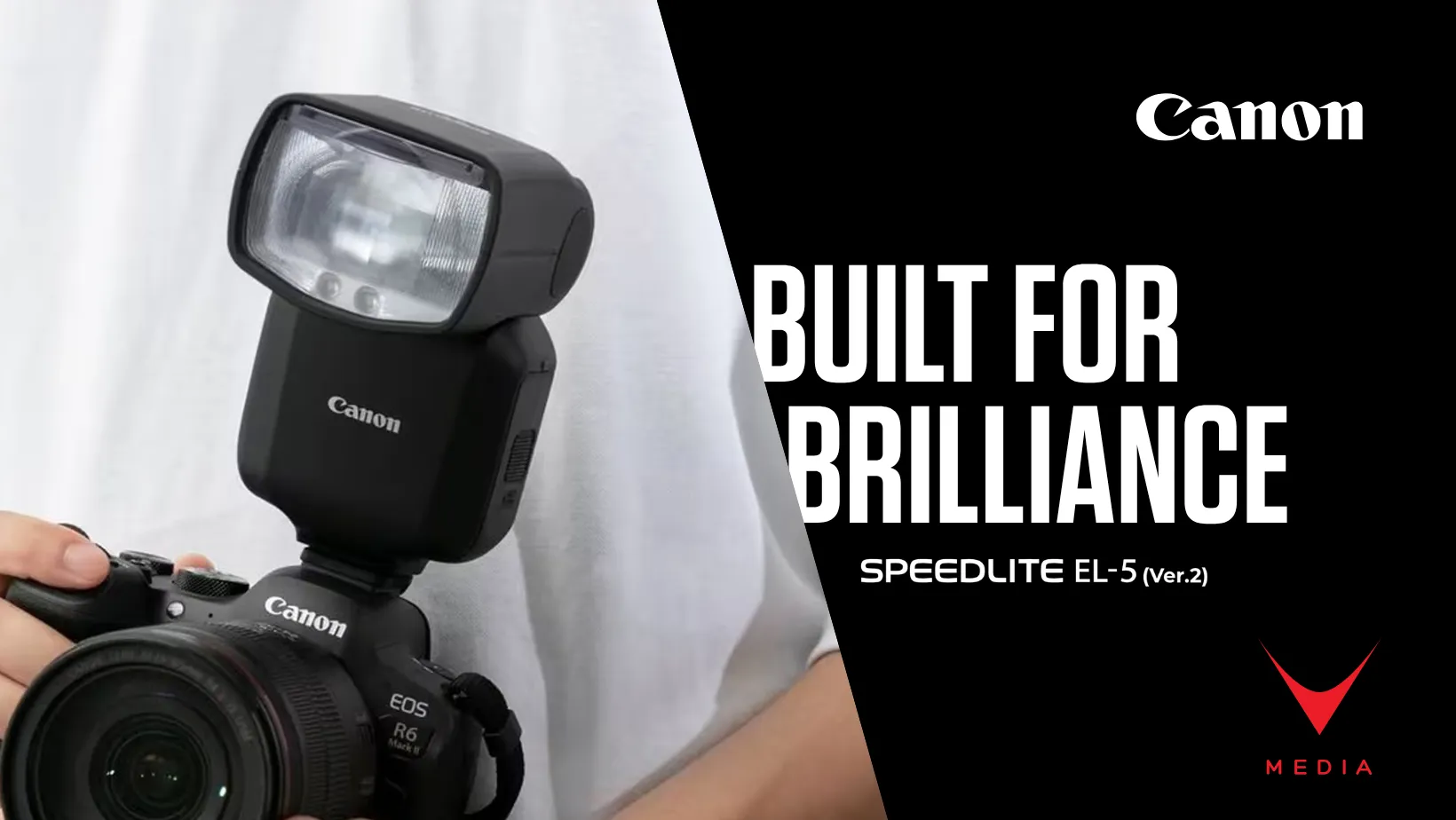Canon Speedlite EL-5 Ver.2 flash professionale con innesto multifunzione su fotocamera EOS R