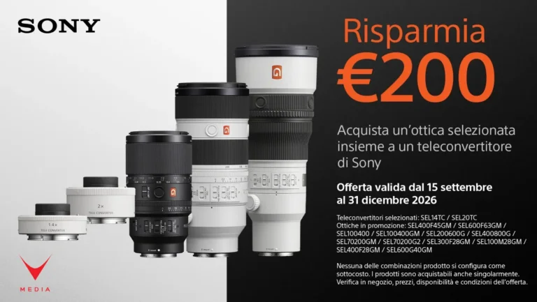 Teleobiettivi Sony e teleconverter protagonisti della promo ottiche e teleconverter