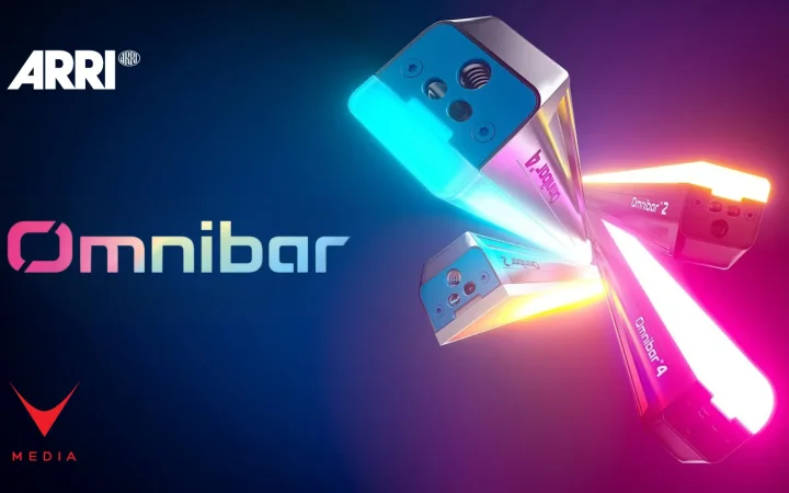ARRI Omnibar LED lineare modulare IP65 con diffusore su set cinematografico