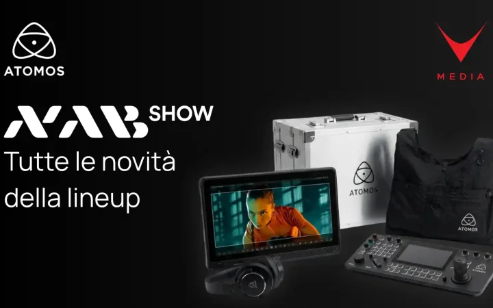 novità Atomos NAB 2026: sumo pro 19, Shogun AV FlyPack, A-Eye Controller PRO, StudioSonic AIR, USB4 CFexpress
