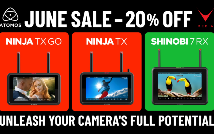 Monitor da campo Atomos Ninja TX, Ninja TX GO e Shinobi 7 RX in promozione giugno 2026