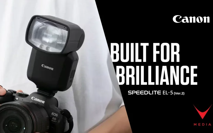 Canon Speedlite EL-5 Ver.2 flash professionale con innesto multifunzione su fotocamera EOS R