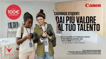 Canon Students Cashback 2026 fino a 100 euro di rimborso per studenti