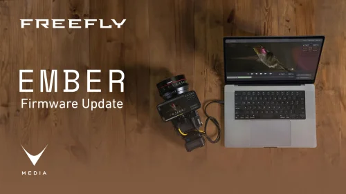 FreeFly Ember camera con firmware 3.0.74 e attacco L-Mount