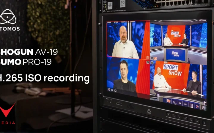 Shogun AV-19 e Sumo PRO-19 con H.265 ISO recording Atomos in produzione multicamera