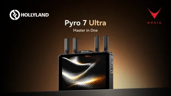 Monitor wireless per produzioni cinematografiche Hollyland Pyro 7 Ultra con antenne TWiFi