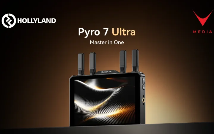 Monitor wireless per produzioni cinematografiche Hollyland Pyro 7 Ultra con antenne TWiFi