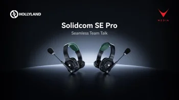Intercom wireless Solidcom SE Pro con cuffie per comunicazione di produzione