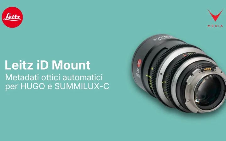 Leitz iD Mount installato su ottica cinema SUMMILUX-C con connettore metadati
