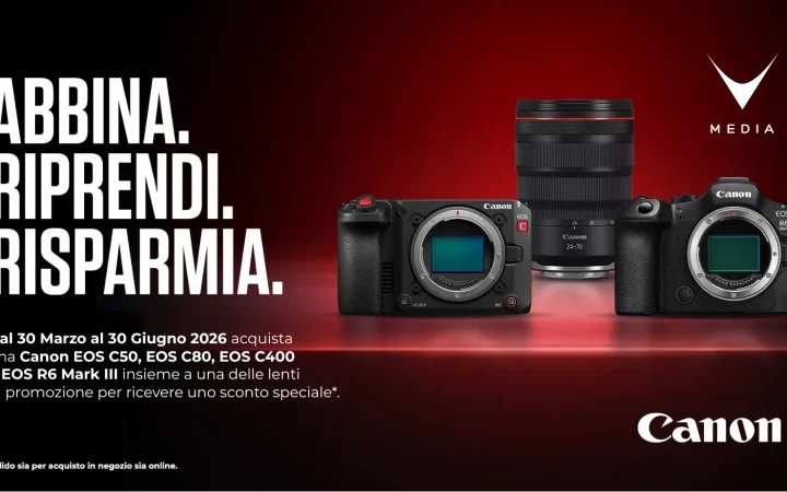 Canon Cinema EOS C400 con ottica RF L Series promo bundle risparmio