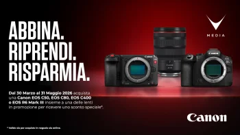 Canon Cinema EOS C400 con ottica RF L Series promo bundle risparmio