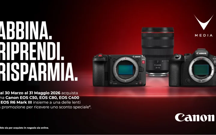 Canon Cinema EOS C400 con ottica RF L Series promo bundle risparmio