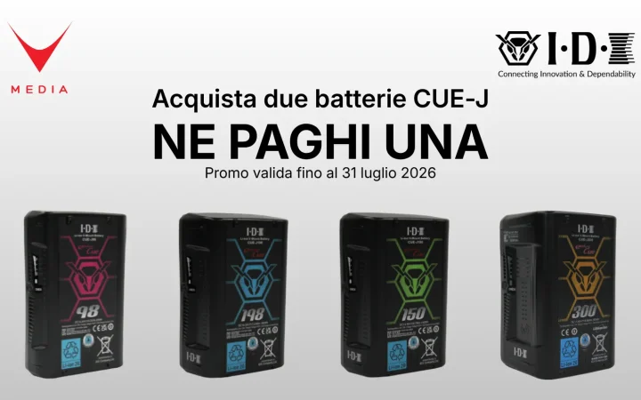 Batterie IDX CUE-J serie professionale promo estate 2026