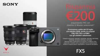 promo lancio Sony FX5 con obiettivo G Master in sconto sul body