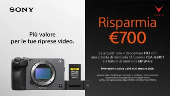 Promo Sony FX3 con scheda CFexpress Type A CEA-G240T e lettore MRW-G3