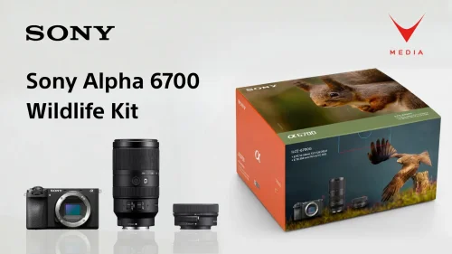 Kit fotografico per fotografia naturalistica Sony Alpha 6700 con teleobiettivo 70-350mm