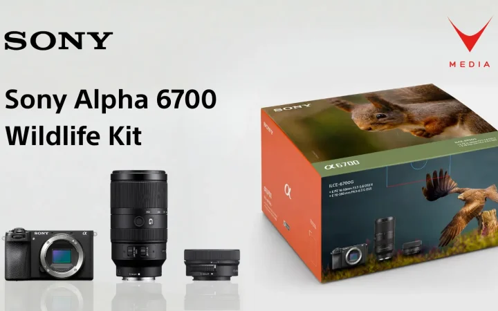 Kit fotografico per fotografia naturalistica Sony Alpha 6700 con teleobiettivo 70-350mm