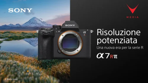 Sony Alpha 7R VI mirrorless full-frame 66,8 MP con sensore Exmor RS e processore BIONZ XR2