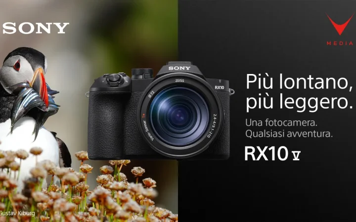 Sony RX10 V, fotocamera bridge con zoom 24-600mm e sensore stacked da 20,1 MP
