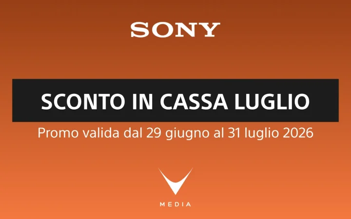 Scopri la promo Sony Sconto in Cassa: dal 29 giugno al 1° luglio sconti immediati su fotocamere e kit selezionati.