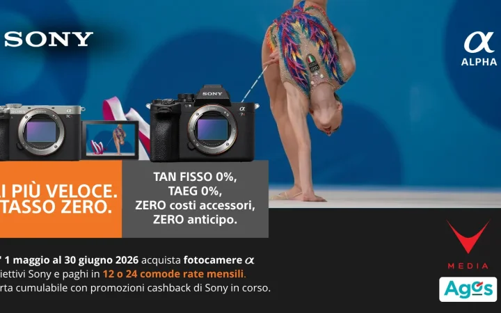 Sony tasso zero finanziamento Agos giugno 2026