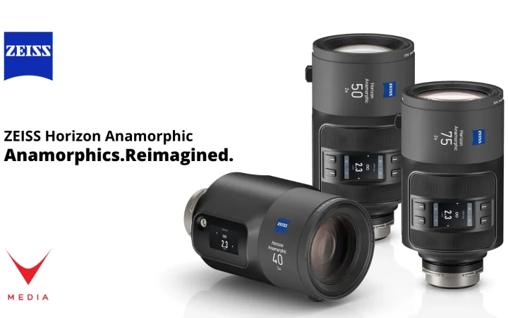 ZEISS Horizon Anamorphic ottiche anamorfiche full frame 2x con motori integrati.